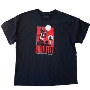 STAR WARS x BOBA FETT Shirt Mens 2XL Geeknet Black Graphic Bounty Hunter Tee‎